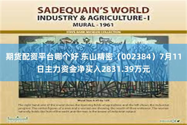 期货配资平台哪个好 东山精密(002384)7月11日主力资金净买入2831.39万元