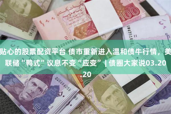 贴心的股票配资平台 债市重新进入温和债牛行情，美联储“鸭式”议息不变“应变” | 债圈大家说03.20