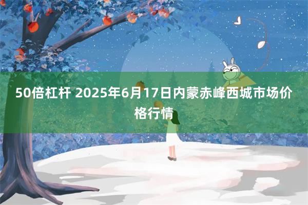 50倍杠杆 2025年6月17日内蒙赤峰西城市场价格行情